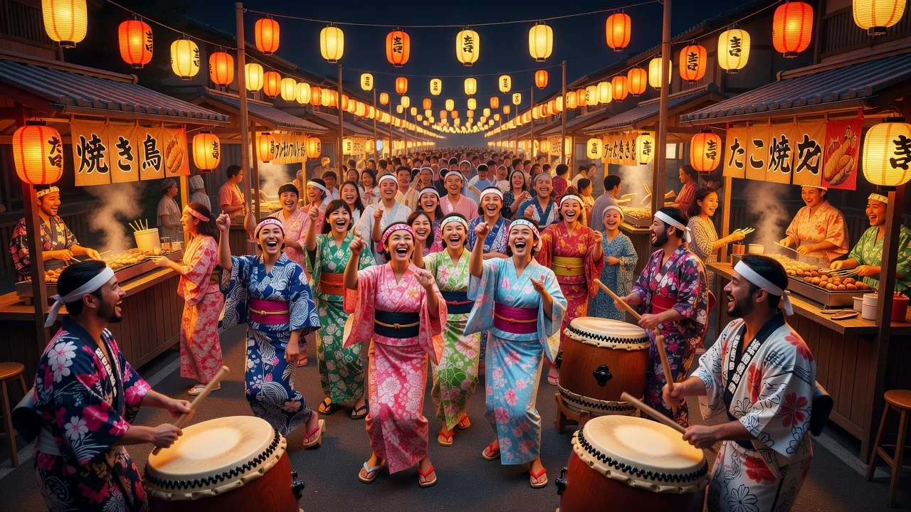 夏祭りと浴衣