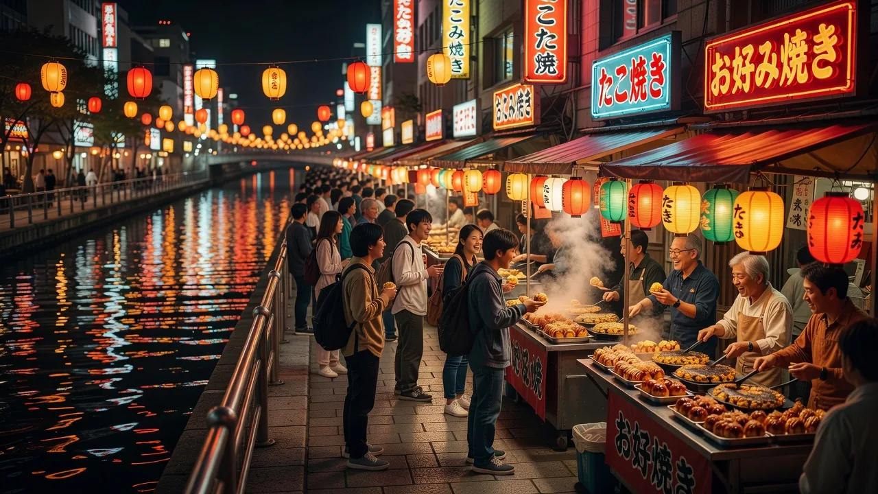 道頓堀のストリートフード